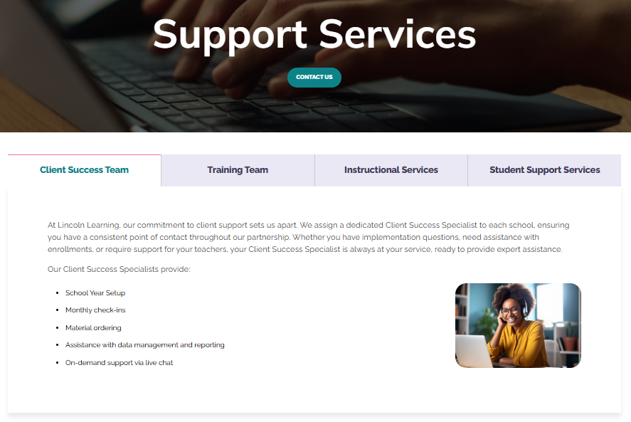 Getting Support With Lincoln Learning